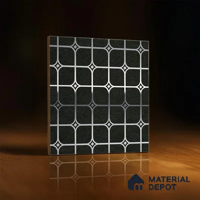 Highlighter Tiles  Tile TL 07252 B Plana 8017 GLM (Silver) 1 ft x 1 ft Ceramic Matte Finish - 9 mm  | 2 mm Spacer is Mandatory (Sample)